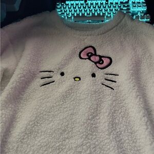 Hello Kitty White Faux Fur Sleepwear